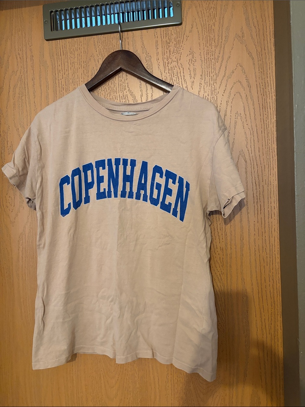 Beige Copenhagen Graphic Tee - Short Sleeve